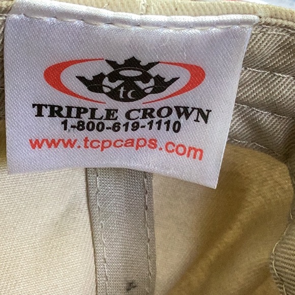 🏒  Minnesota GOPHER STATE BASEBALL CAP khaki & black  Velcro Back NWOT - Picture 6 of 16